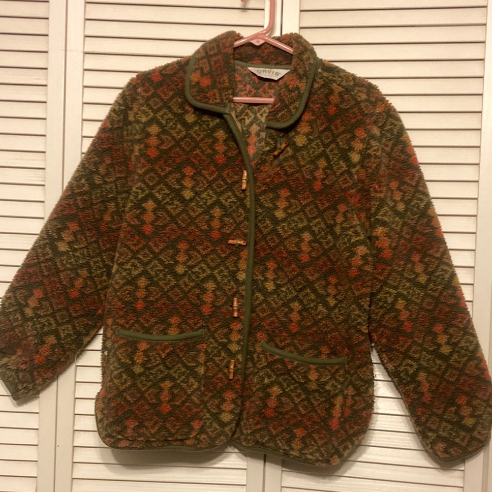 Orvis Multicolor Patterned Jacket - Picture 1 of 8